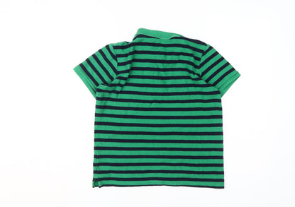 Ben Sherman Boys Green Striped Polo, 10-11 Years, Classic Style