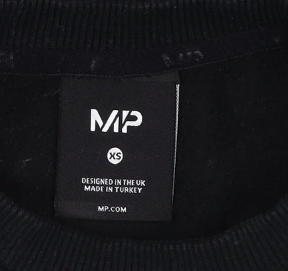 Unisex Adults UK Size XS MP Black Pullover Sweatshirt