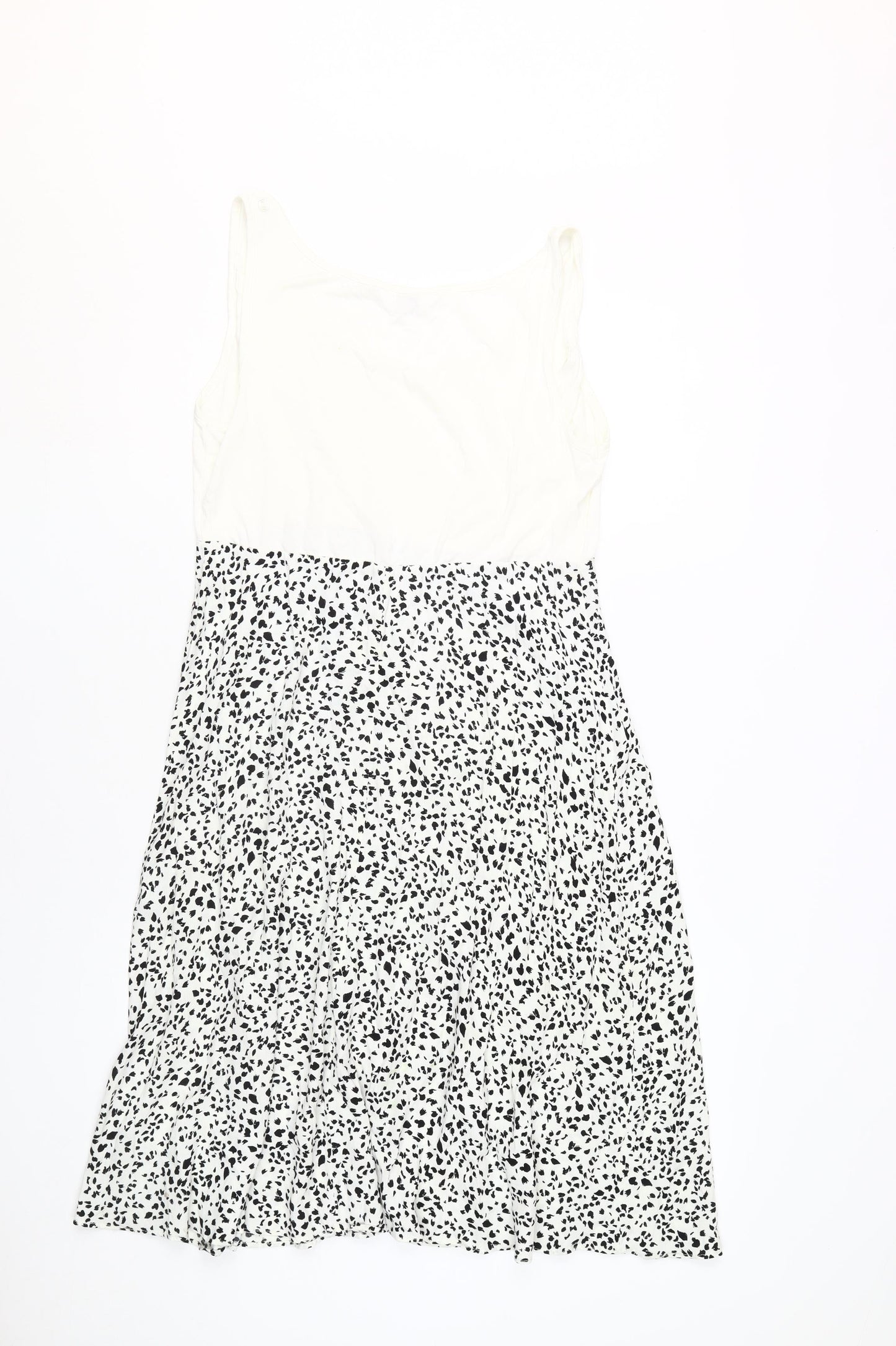 Seraphine Women’s White A-Line Dress, Size 10, Animal Print