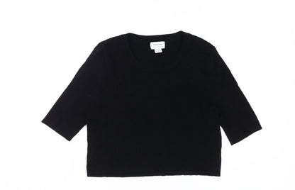 Womens UK Size 10 Seraphine Black Basic Knit