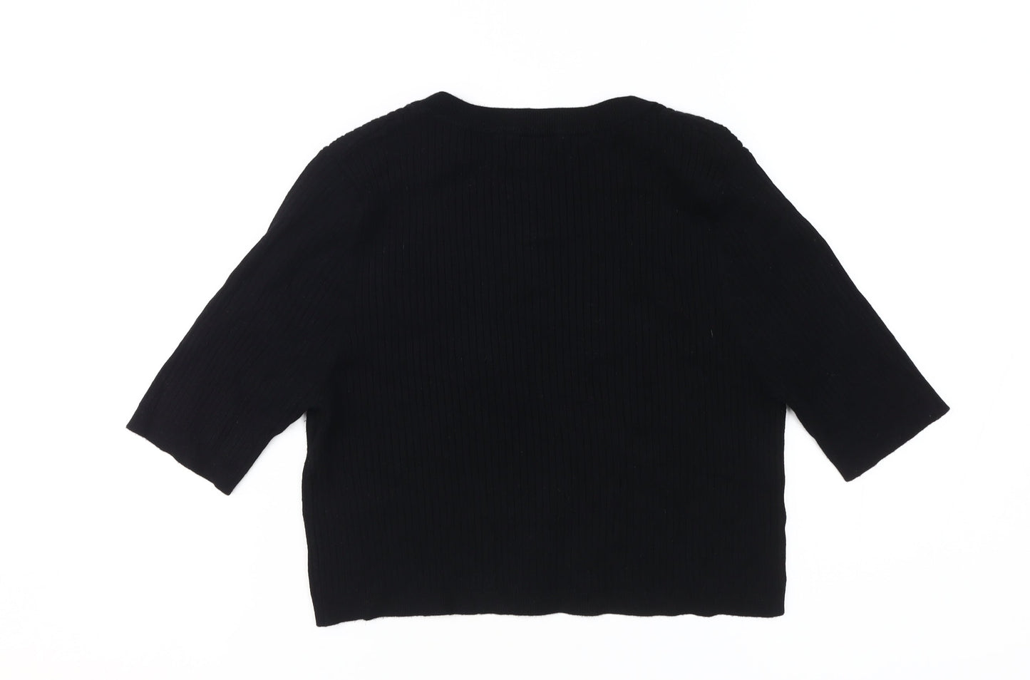 Womens UK Size 10 Seraphine Black Basic Knit