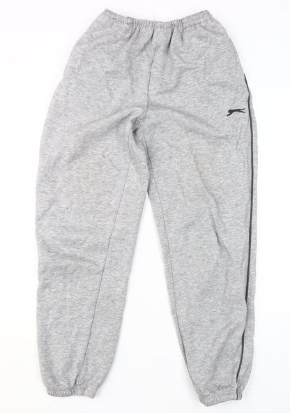 Slazenger Men's Grey Sweatpants S Casual Tapered