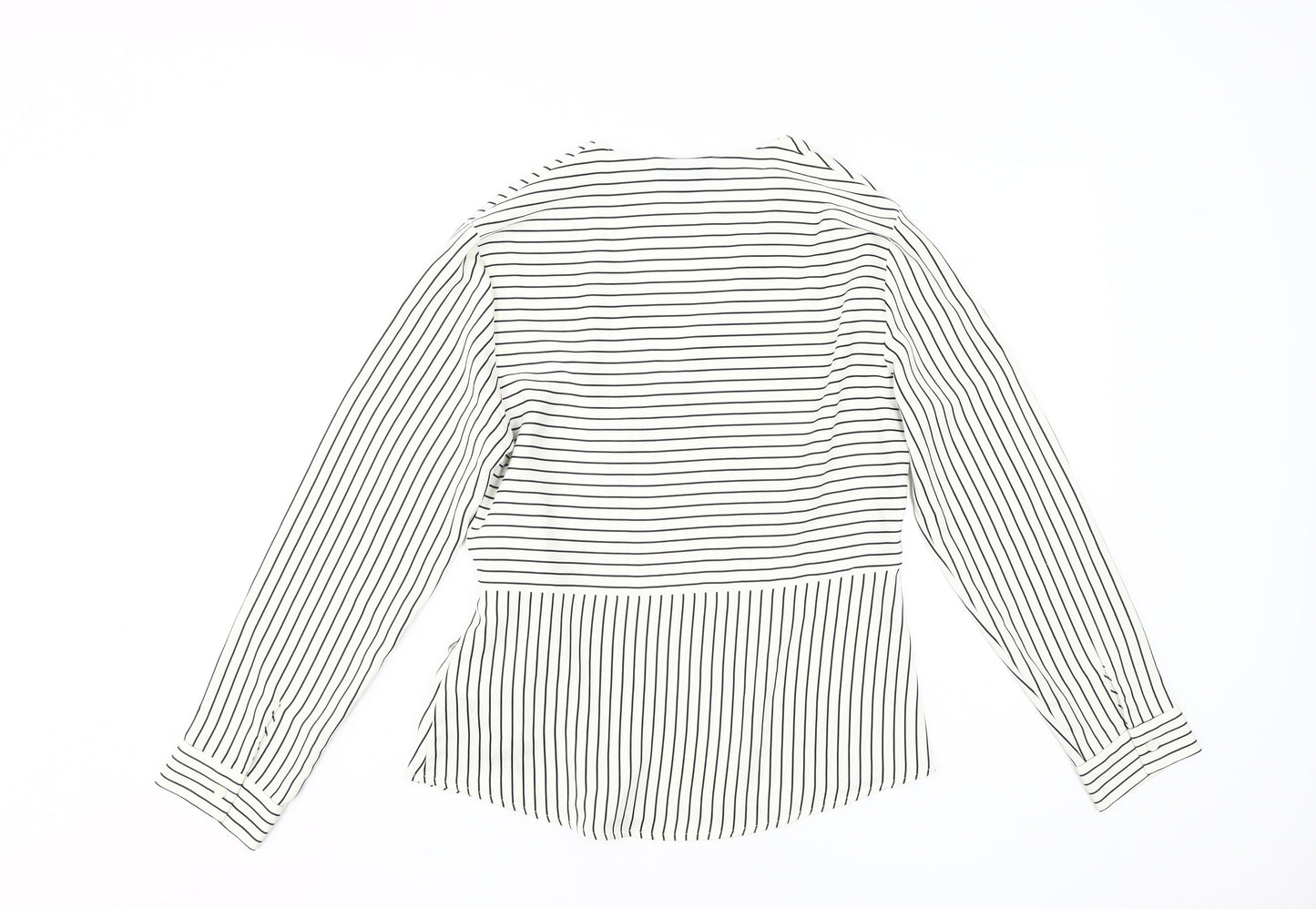 Womens UK Size 10 Topshop White Wrap Blouse