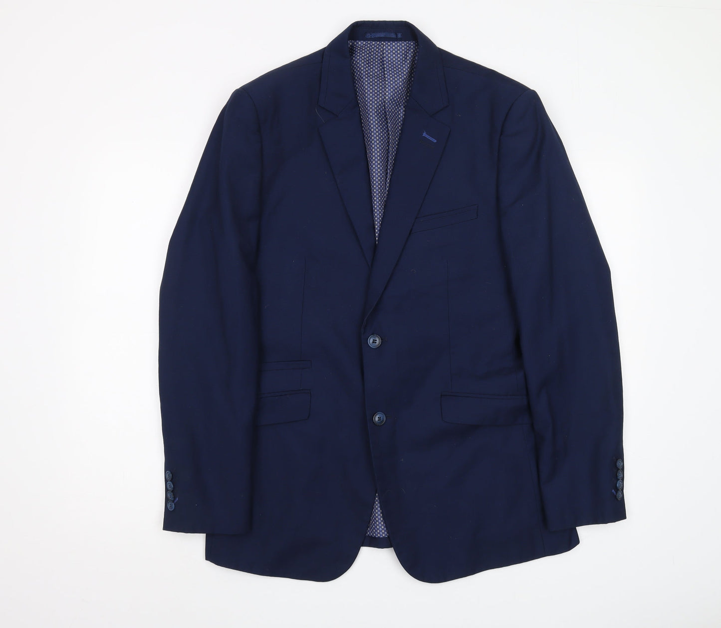 Mens UK Size 40 Cavani Regular Blue Suit Jacket