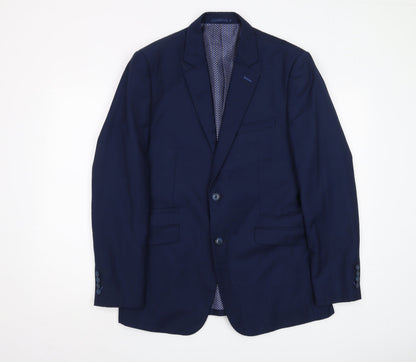 Mens UK Size 40 Cavani Regular Blue Suit Jacket