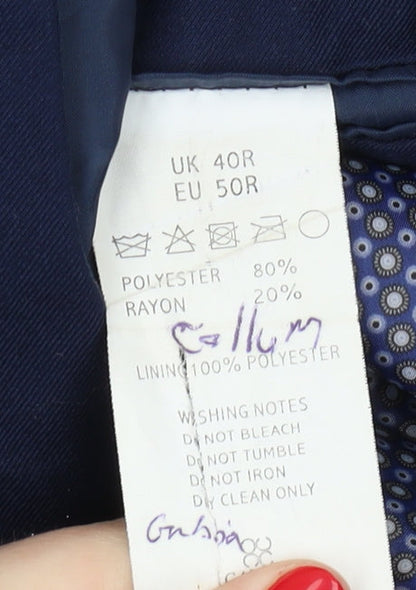 Mens UK Size 40 Cavani Regular Blue Suit Jacket