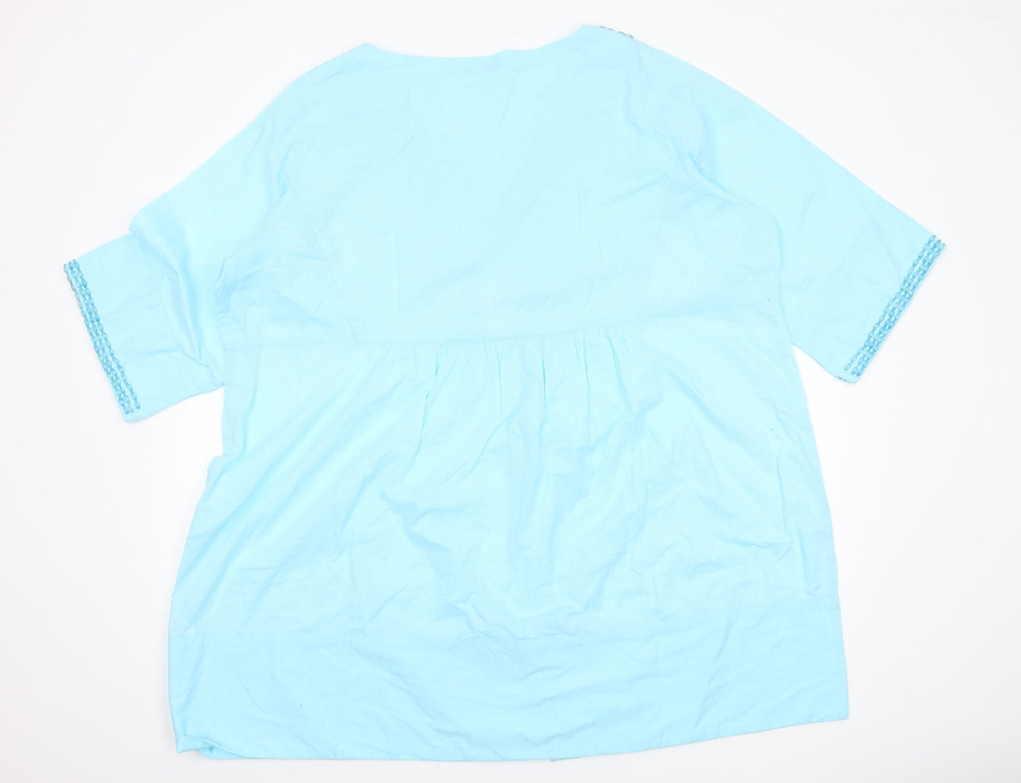 Womens UK Size 28 Joanna Hope Blue  Blouse