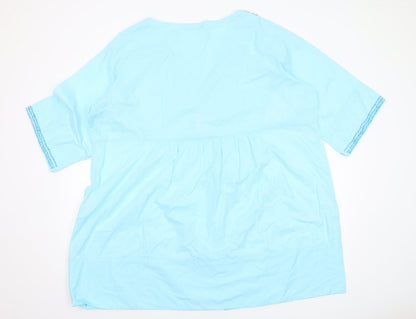Womens UK Size 28 Joanna Hope Blue  Blouse