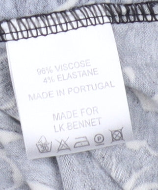 L.K. Bennett Women's Black Floral Shift Dress