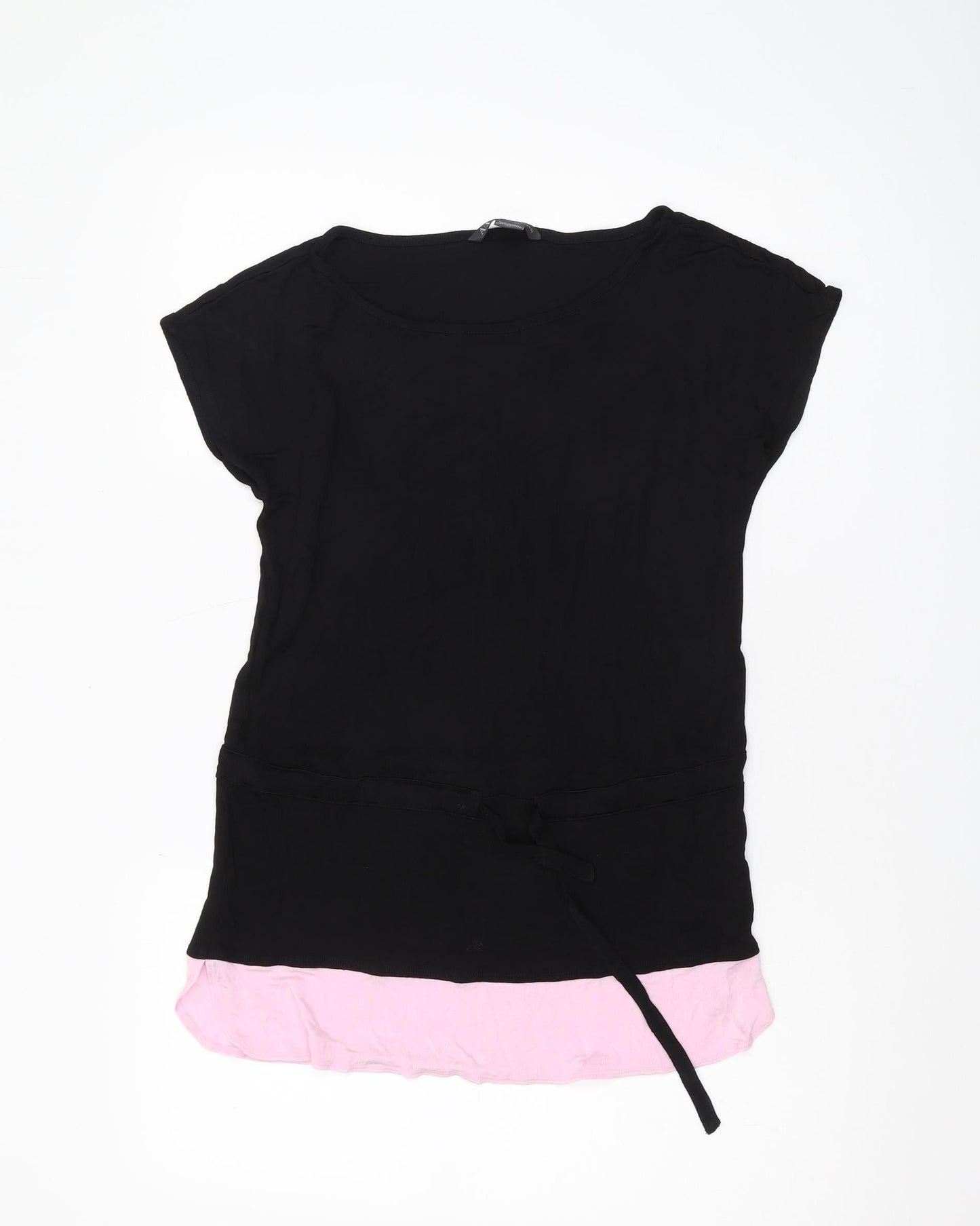 Womens UK Size S Armani Exchange Black Basic Tunic