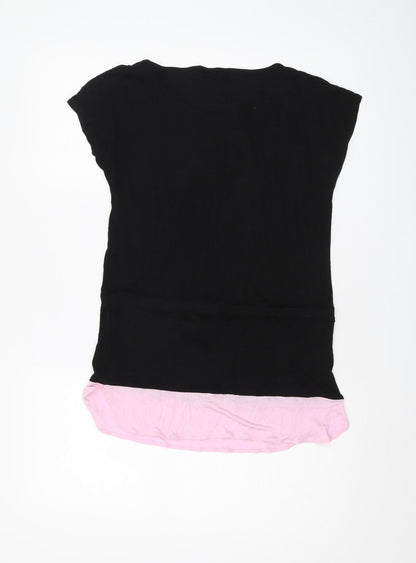 Womens UK Size S Armani Exchange Black Basic Tunic