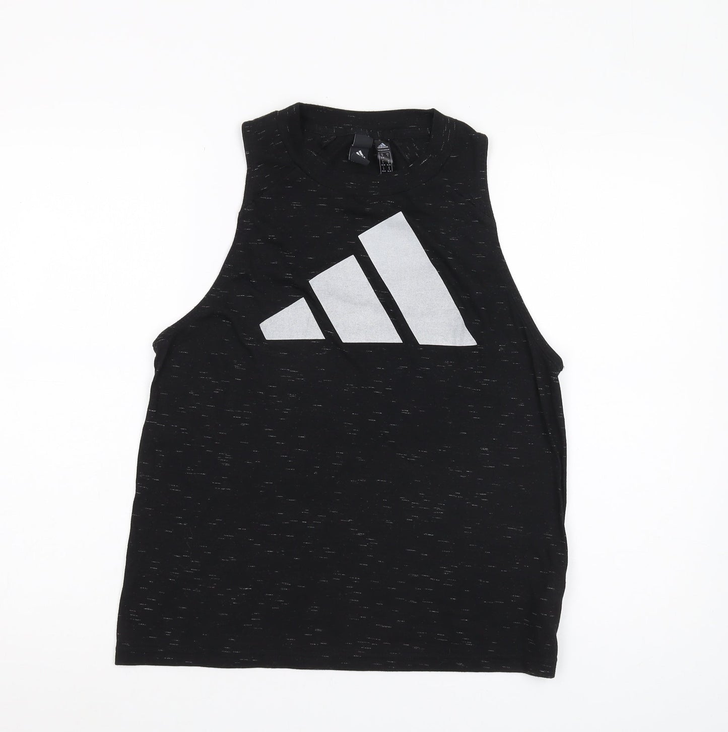 Unisex Adults UK Size S adidas Black Basic Tank