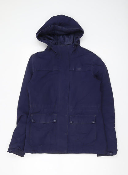 Mountain Warehouse Women's Blue Jacket Size 8 Waterproof