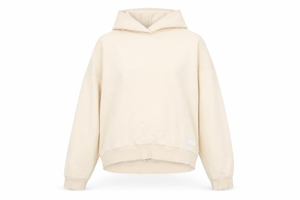 Womens UK Size M PUMA Beige Pullover Hoodie