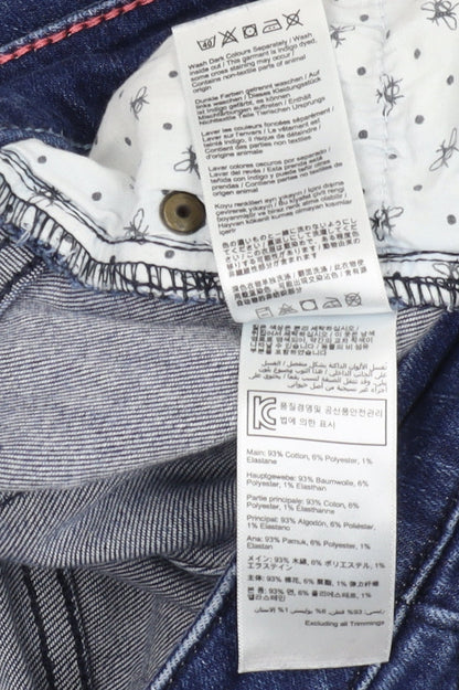 Joules Women's Blue Straight Jeans - M Size, Dark Wash