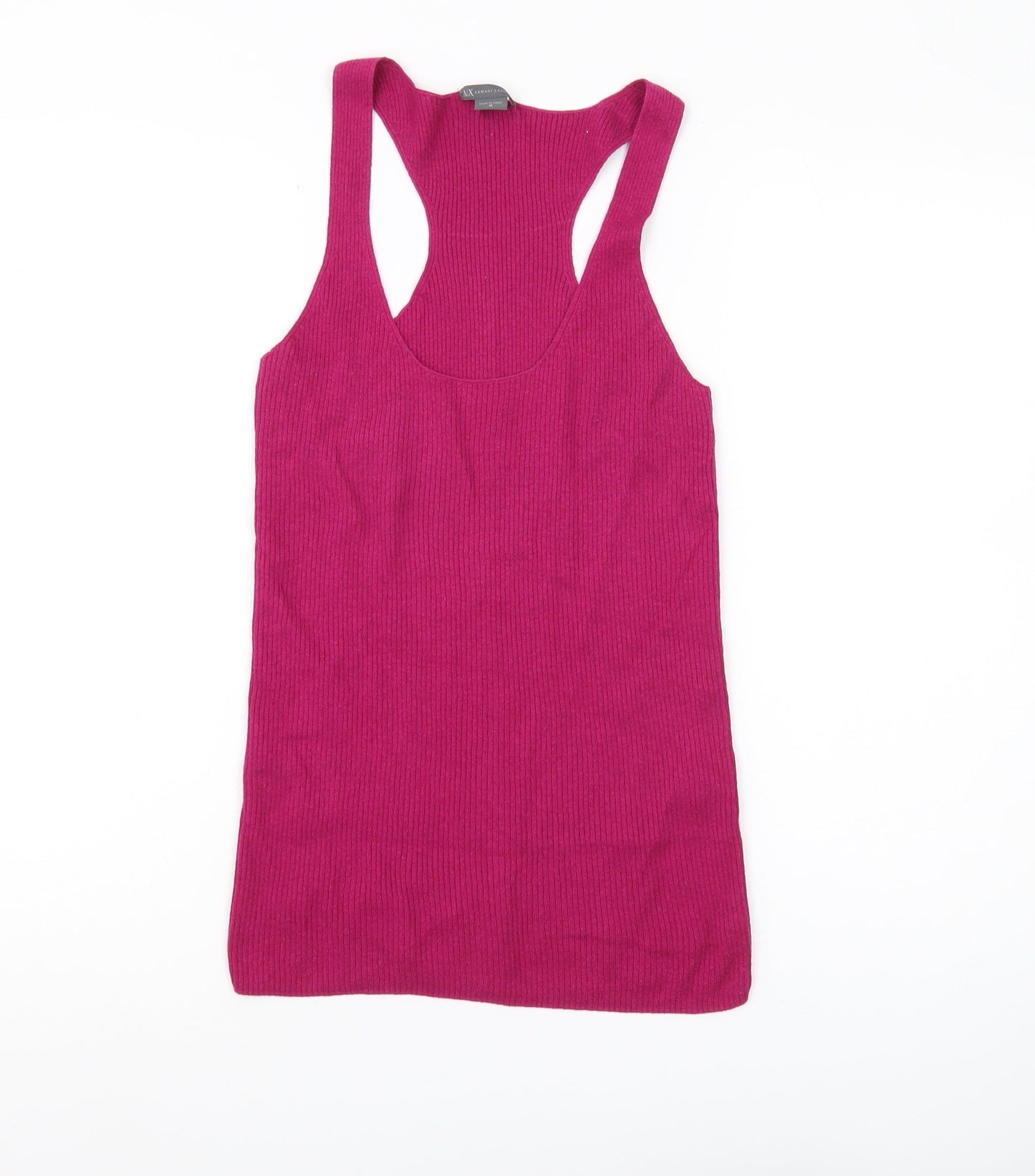 Womens UK Size M Armani Exchange Red Basic Tank