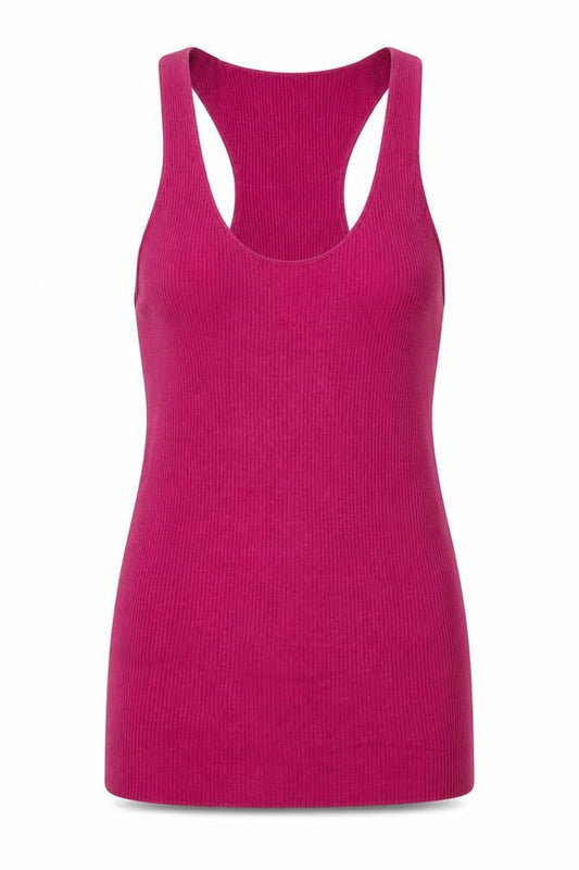 Womens UK Size M Armani Exchange Red Basic Tank