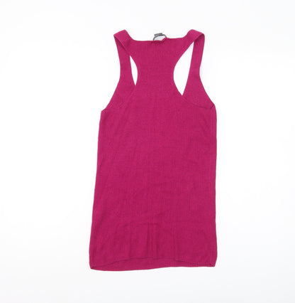 Womens UK Size M Armani Exchange Red Basic Tank