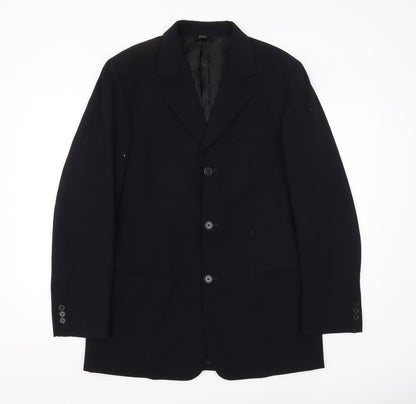 Mens UK Size 40 DKNY Regular Black Suit Jacket