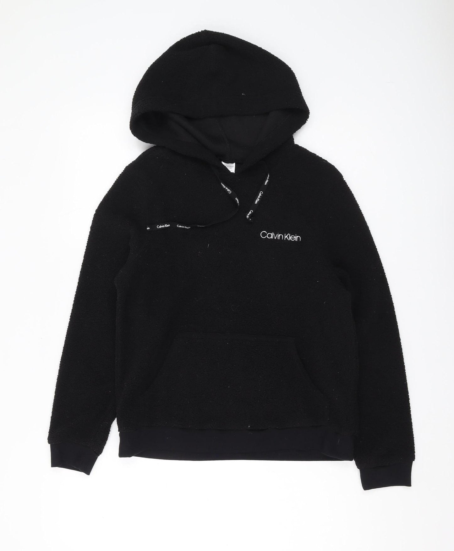 Womens UK Size XS Calvin Klein Black Pullover Hoodie