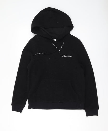 Womens UK Size XS Calvin Klein Black Pullover Hoodie