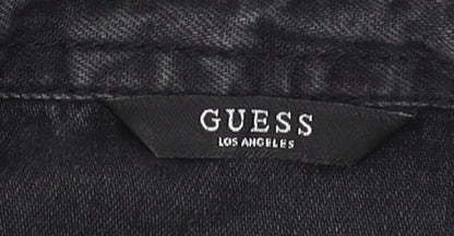 Guess Women's Black XS Button-Up Denim Shirt