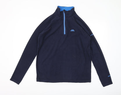 Trespass Men's Blue Fleece Sweatshirt XS 1/4 Zip