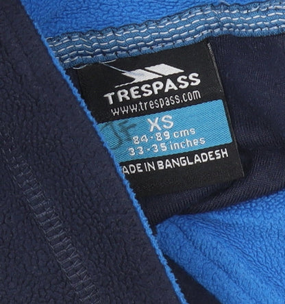 Trespass Men's Blue Fleece Sweatshirt XS 1/4 Zip