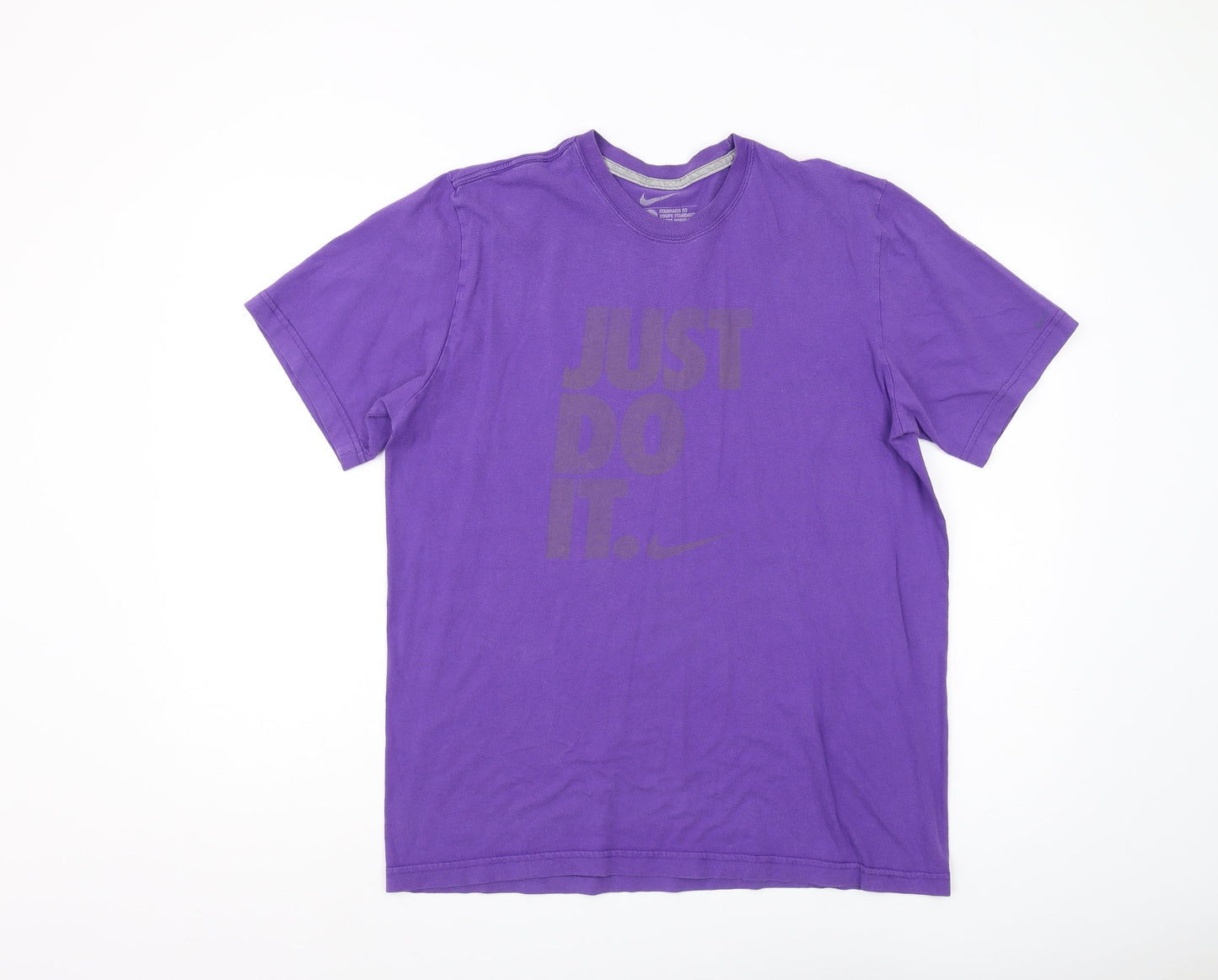 Nike Men's Purple Graphic T-Shirt L - Casual Sportswear