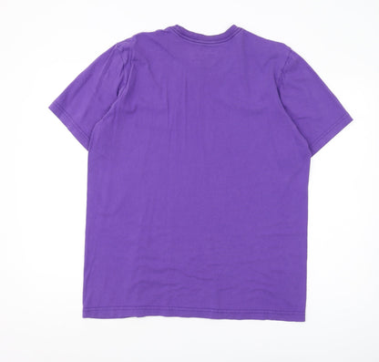 Nike Men's Purple Graphic T-Shirt L - Casual Sportswear