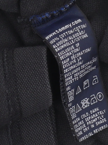 Tommy Hilfiger Men's Black M Polo Shirt for Golf