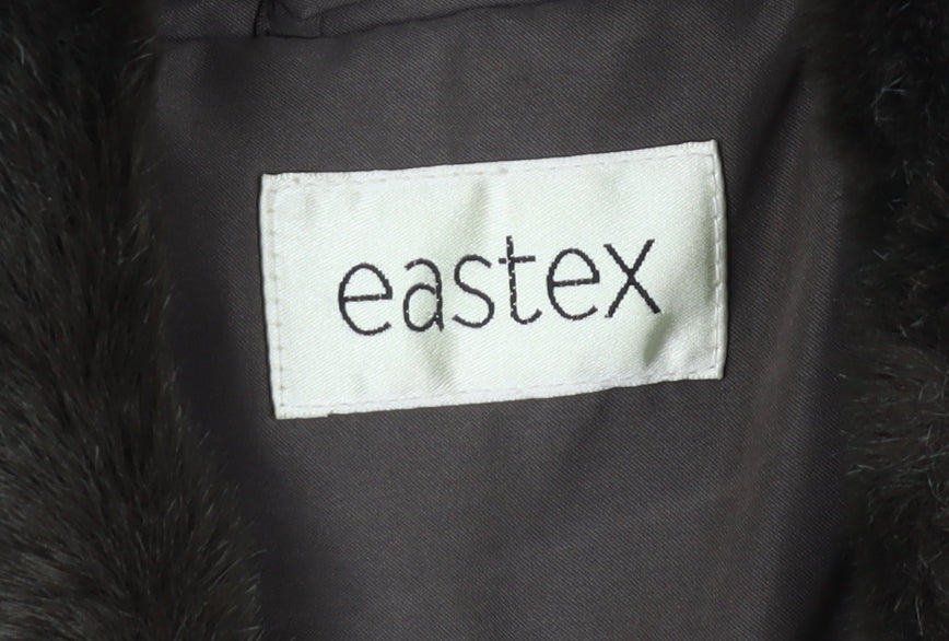Womens UK Size 10 Eastex Brown Quilted Coat