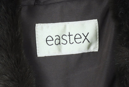 Womens UK Size 10 Eastex Brown Quilted Coat