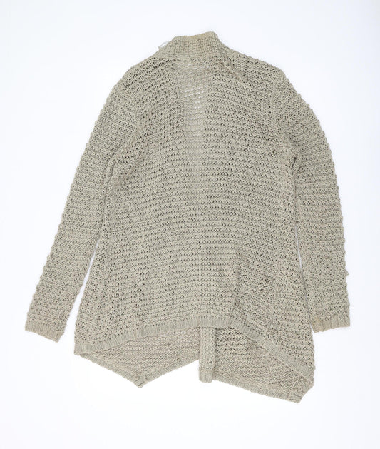Womens UK Size M M&Co Beige Cardigan Jumper