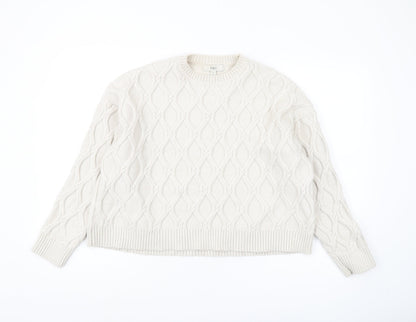 Womens UK Size XL Marks and Spencer Ivory Pullover Jumper