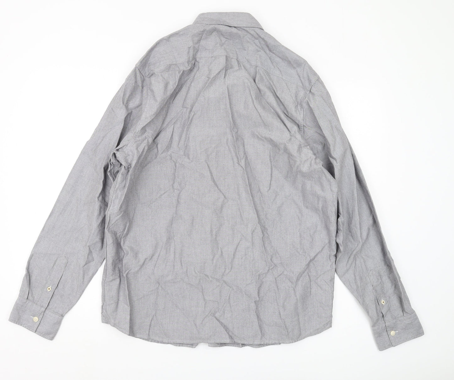 Ted Baker Men's Grey Long Sleeve Button-Up Shirt