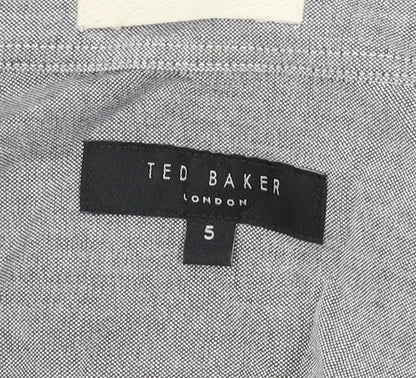 Ted Baker Men's Grey Long Sleeve Button-Up Shirt