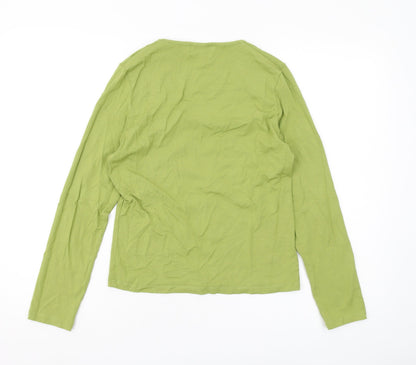 Womens UK Size 4 Paul Costelloe Dressage Green  T-Shirt