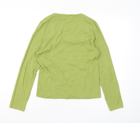 Womens UK Size 4 Paul Costelloe Dressage Green  T-Shirt
