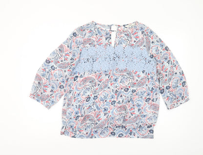 Womens UK Size 8 NEXT Multicoloured Tunic Blouse
