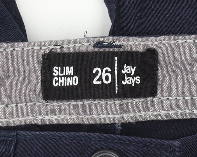 Jay Jays Men's Blue Slim Chino Trousers Size 26