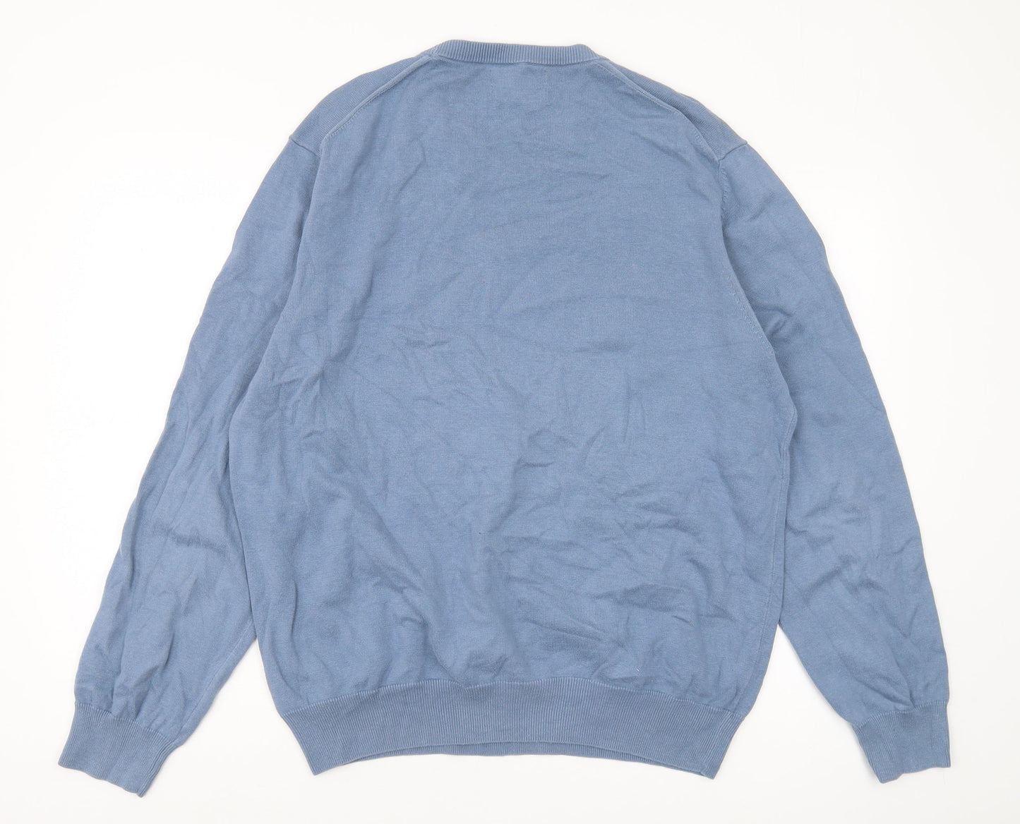 Marks and Spencer Men's Blue XL Pullover Jumper