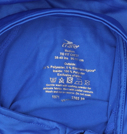 Mens UK Size M Crane Blue Pullover Sweatshirt