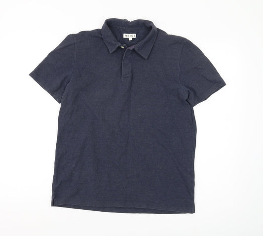 Reiss Men's Blue Polo Shirt Medium Casual