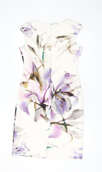 Roman Women's Floral Sheath Dress, Size 12