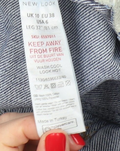 New Look Tori Women's Blue Boyfriend Jeans Size 10