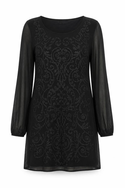M&Co Black Women's Shift Dress, Size 12