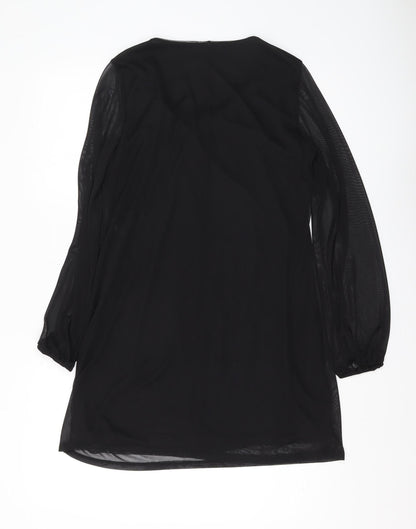 M&Co Black Women's Shift Dress, Size 12