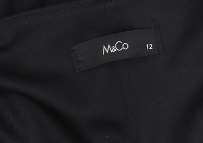 M&Co Black Women's Shift Dress, Size 12