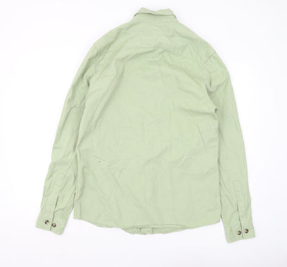 ASOS Men's Green Button-Up Shirt XS